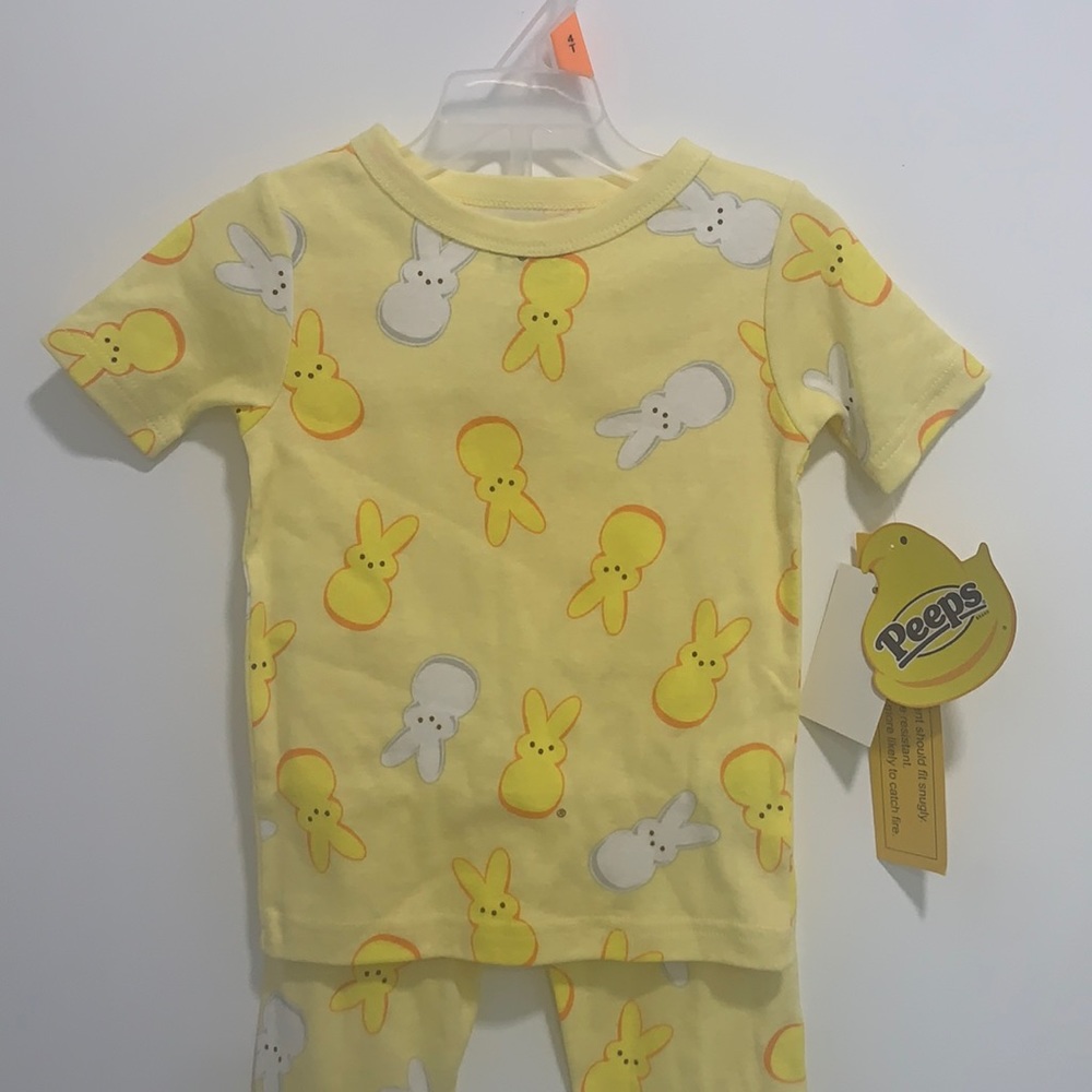 Easter Brand New Peeps Toddler Unisex Size 4T 2 Piece Set.